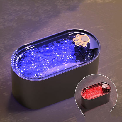 LED Cat Water Fountain: Quiet, Filtered, and Automatic