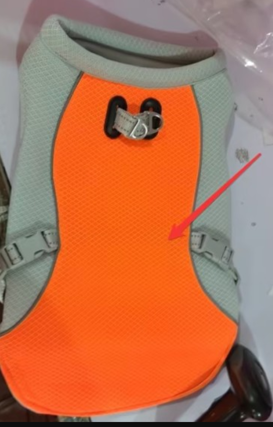 orange summer cooling vest for dogs