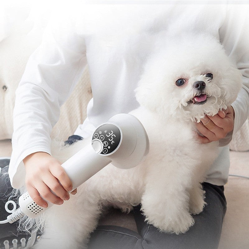 smart pet hair dryer and grooming comb
