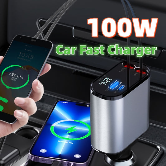 super fast metal car charger