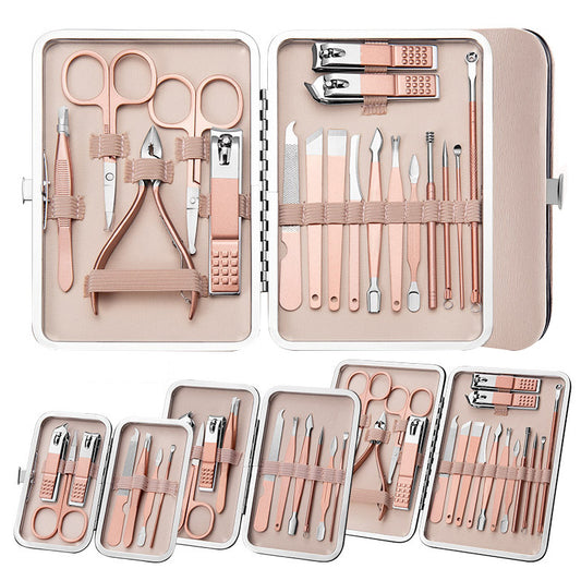 professional nail care set with scissors and clippers