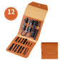 orange professional nail care set with scissors and clippers