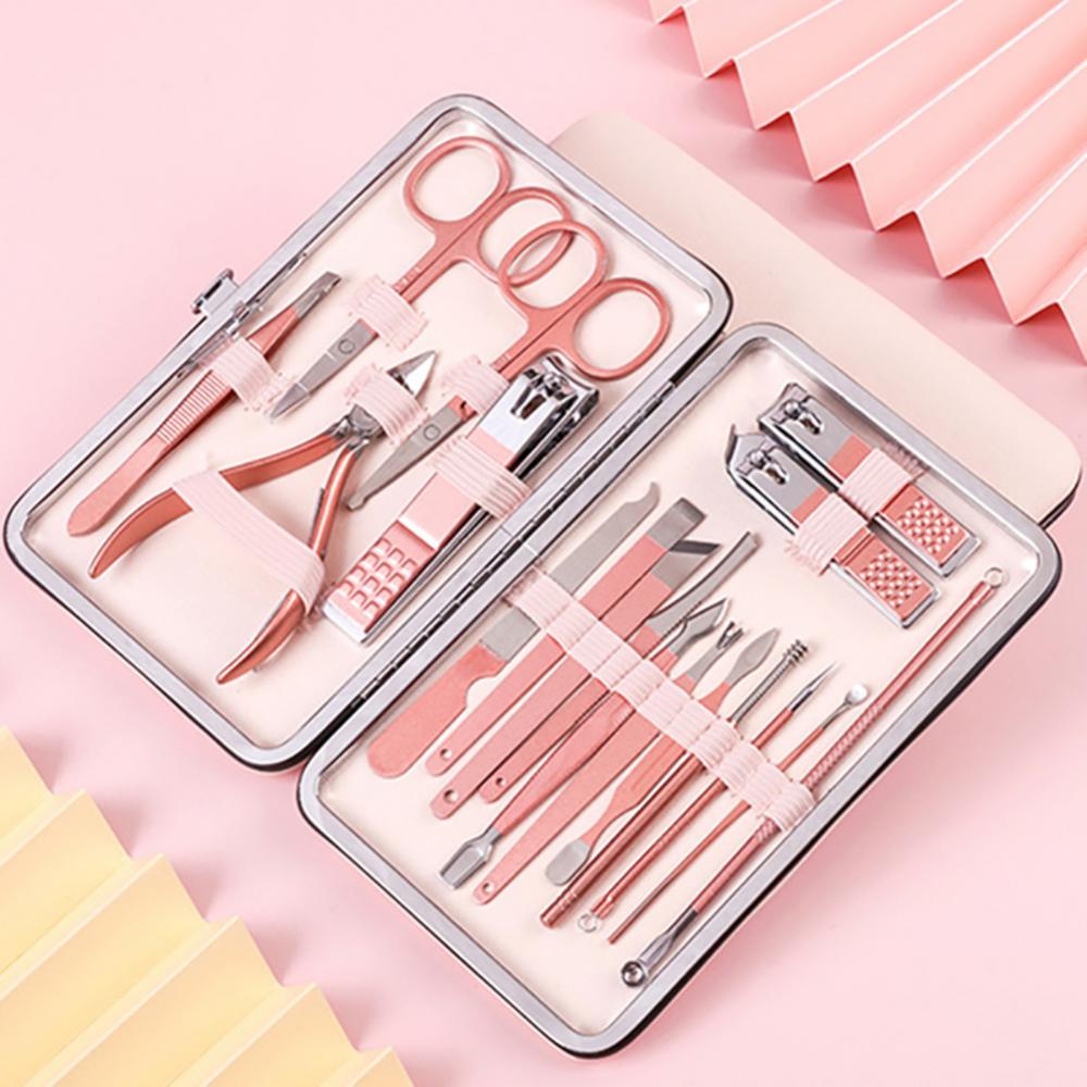 professional nail care set with scissors and clippers