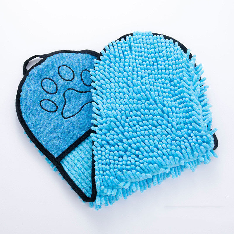 blue cozy pet bathrobe-quick drying for dogs & cats