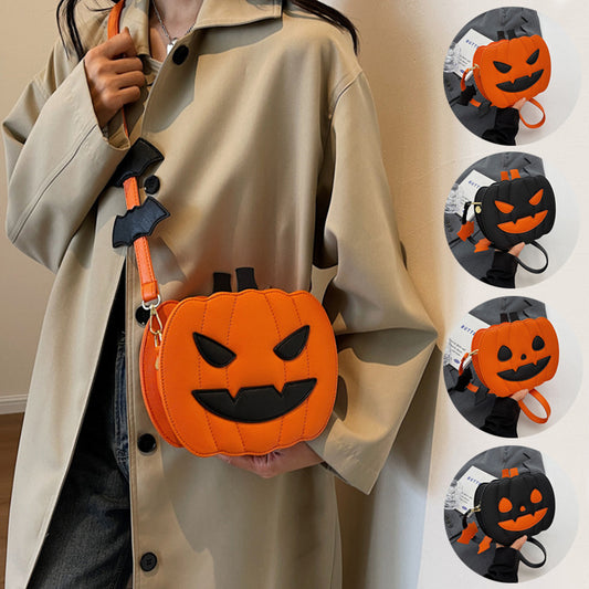 Halloween Cartoon Crossbody Bag with Bat: Fun and Personalized