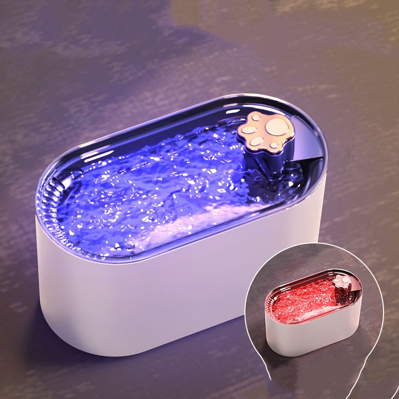 LED Cat Water Fountain: Quiet, Filtered, and Automatic