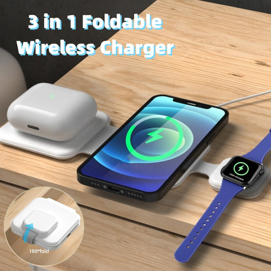 3 in 1 foldable wireless charger
