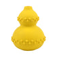 yellow durable natural rubber pet toy